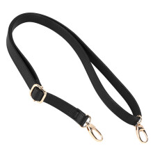 DIY Replacement Leather Bag Shoulder Strap Handle  Body Adjustable 140*2cm, Black