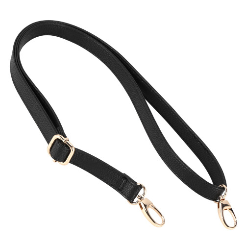 DIY Replacement Leather Bag Shoulder Strap Handle  Body Adjustable 140*2cm, Black