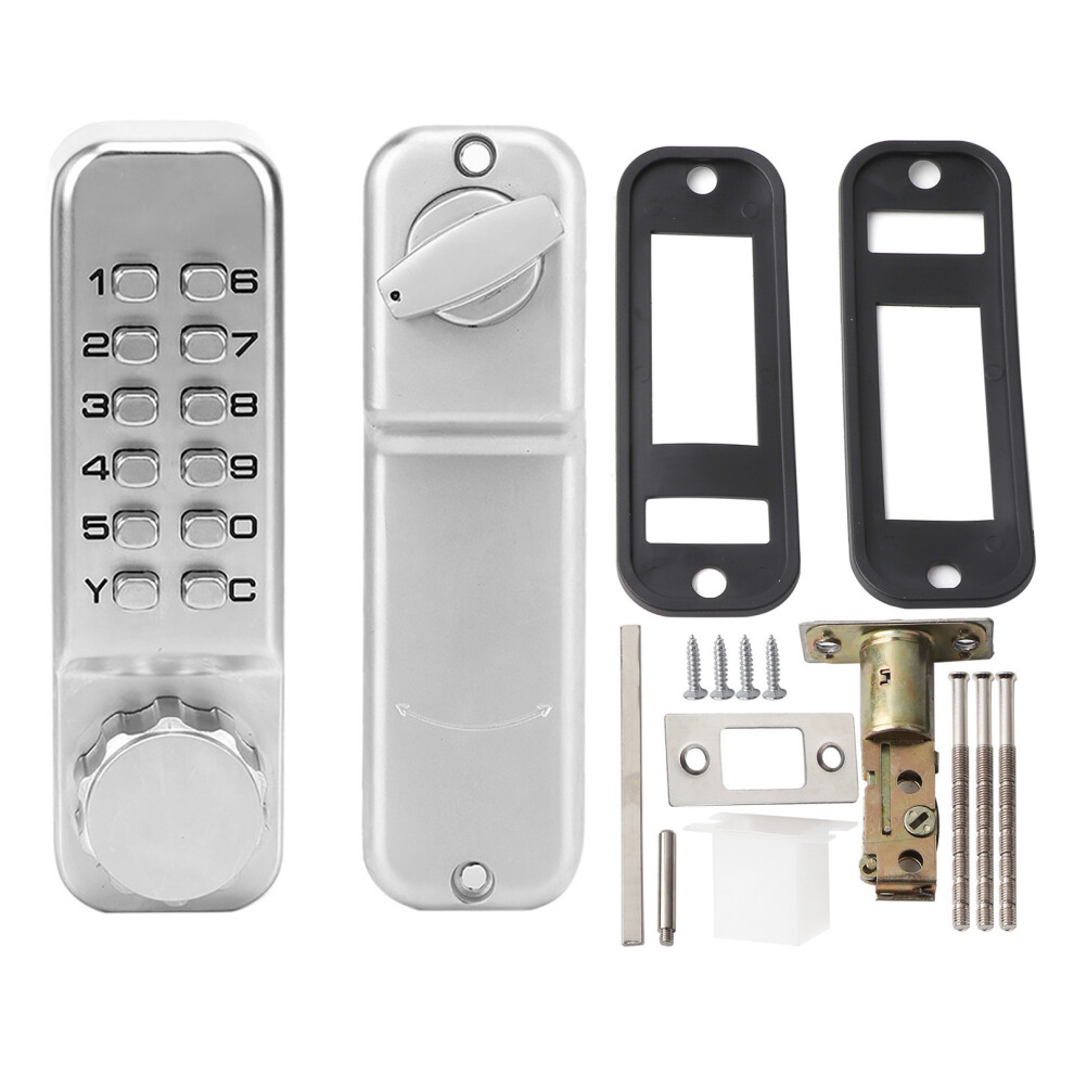 Anti Theft Mechanical Combination Lock Waterproof Zinc Alloy Construction Keyless Entry Corrosion Resistant Password Reset Function Adjustable 9448483193221