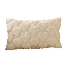 Dekorativer Kissenbezug zum Valentinstag mit frischer Stickerei für Wohnzimmersofa, einfarbig, für die Valentinstagsdekoration