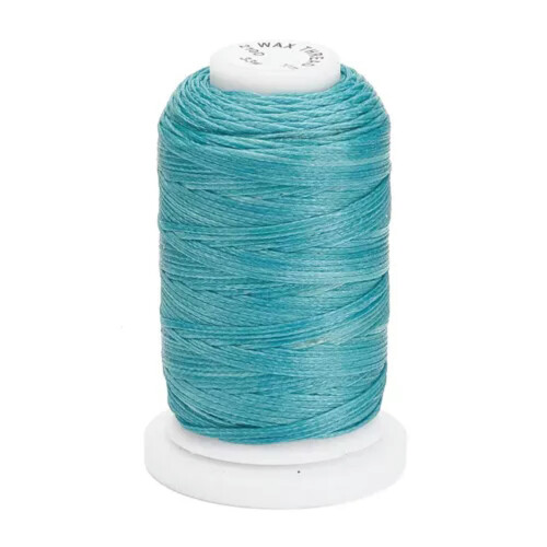 Waxed Polyester Cord 1mm Dark Turquoise 76 Yards per Roll