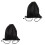 2Pièces Rangement Casque Ski Noir En Oxford 4