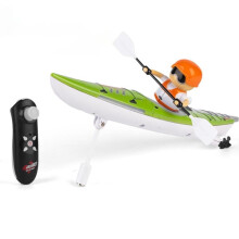 Eclytyku Kids RC Boat Toy, Waterproof Paddle Boat with Light for Pool/Lake – Compatible with Ages 4-12, Birthday/Stocking Stuffer