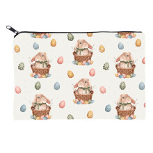 Reise-Kulturbeutel, Kosmetiktasche mit Osterhasenmotiv, weiches Make-up-Etui, Handtasche