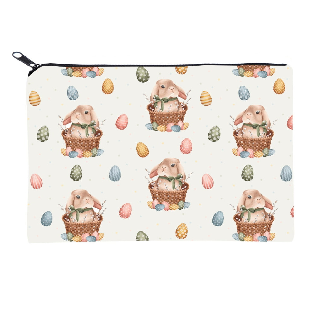 Travel Toiletry Bag Easter Rabbit Cosmetics Bag Soft Makeup Pouch Handbag