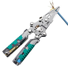 Heavy Duty Foldable Wire Stripper & Cutter with Voltage Tester, Portable Screwdriver for Home, Auto & Electrician – Compatible with Standard Wires
