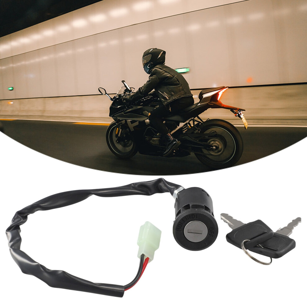 Ignition Key Switch Moped Electric Motorcycle 2 Wire On/Off Atv Dirt Bike 9425574665782