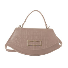 Klassinen kohokuvioitu käsilaukku, käytännöllinen ja tyylikäs olkalaukku, monipuolinen crossbody-laukku tytöille ja naisille