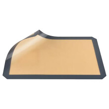 Tappetino da forno in silicone con chiusure a T, 38x30 cm, antiscivolo, ignifugo, per barbecue, campeggio e forno – Compatibile con griglie standard