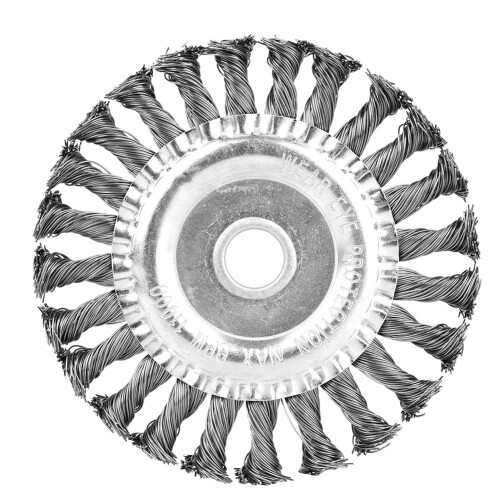 High-Speed Wire Wheel For Rust Removal Edge Blending Broader Cleaning Coverage Weld Spatter Removal Surface Rough Processing With Lightweight Design