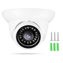 Dome Turret Security Camera Hybrid Video Output Manual Varifocal Lens Weatherproof Housing IR LEDs Night Vision4IN1Analog Camera Outdoor Security