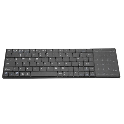 Wireless Bluetooth Keyboard, Stainless Steel Frame, Multi-Touch Touchpad, Easy-Switch For Multiple Devices, Waterproof Silicone Ensures Durability In 2