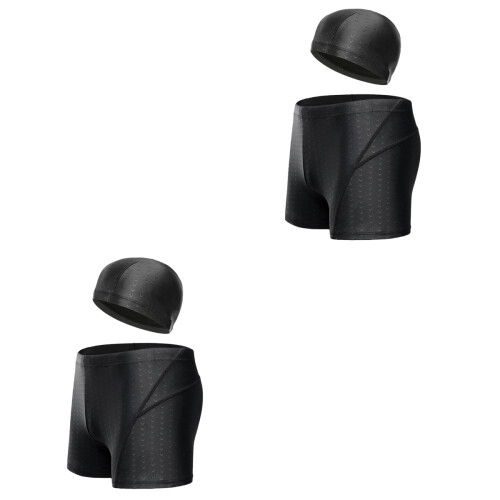 2Pièces Costume Natation Noir Elasticité Optimale 2