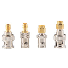 4Pcs BNC una SmA Tipo Macho Hembra Conector RF Adaptador Kit Convertidor de Prueba Conjunto