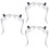 3Paires Leviers Argent Aluminium Accessoires 6