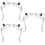 3Paires Leviers Argent Aluminium Accessoires 7