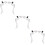 3Paires Leviers Argent Aluminium Accessoires 9