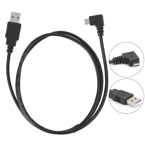 Καλώδιο Micro USB σε USB, αριστερής στροφής, δεξιάς γωνίας USB για γρήγορη μεταφορά 2