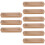 150Pièces Boîte À Snacks Kraft Beige Bateau Jetable Pour Festivals 5