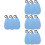12Pièces Chiffons De Bleu Pour Flûte Sax Clarinettes 7