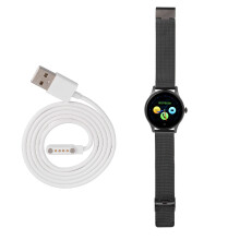 Magnetisk USB-ladekabel for smartklokker, reserveladeholder med kortslutningsbeskyttelse, kompakt design, slitesterk ABS- og PVC-materiale