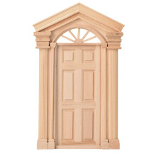 Puerta accesoria para casa de muñecas de exquisita mano de obra, material de madera con construcción duradera y hermosa apariencia, tamaño