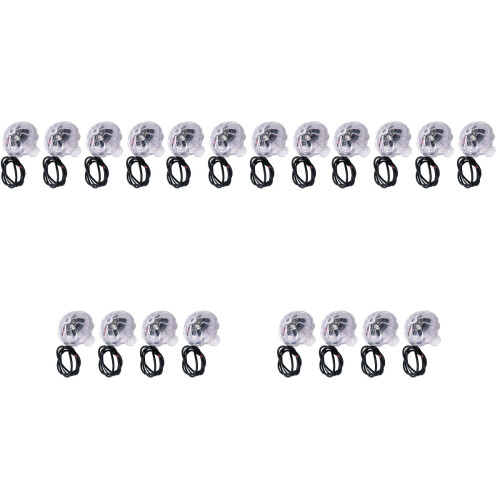 20Pièces Clignotants Transparent Auto Étanche 2