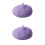 2Pièces Violet Laine Mélangée Confortable Automne Hiver 5