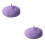 2Pièces Violet Laine Mélangée Confortable Automne Hiver 6
