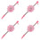 4Pièces Colliers Adaptés Usage Rose 6