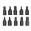 10-Piece Broken Screw Extractor Set 1/8-13/32in 2