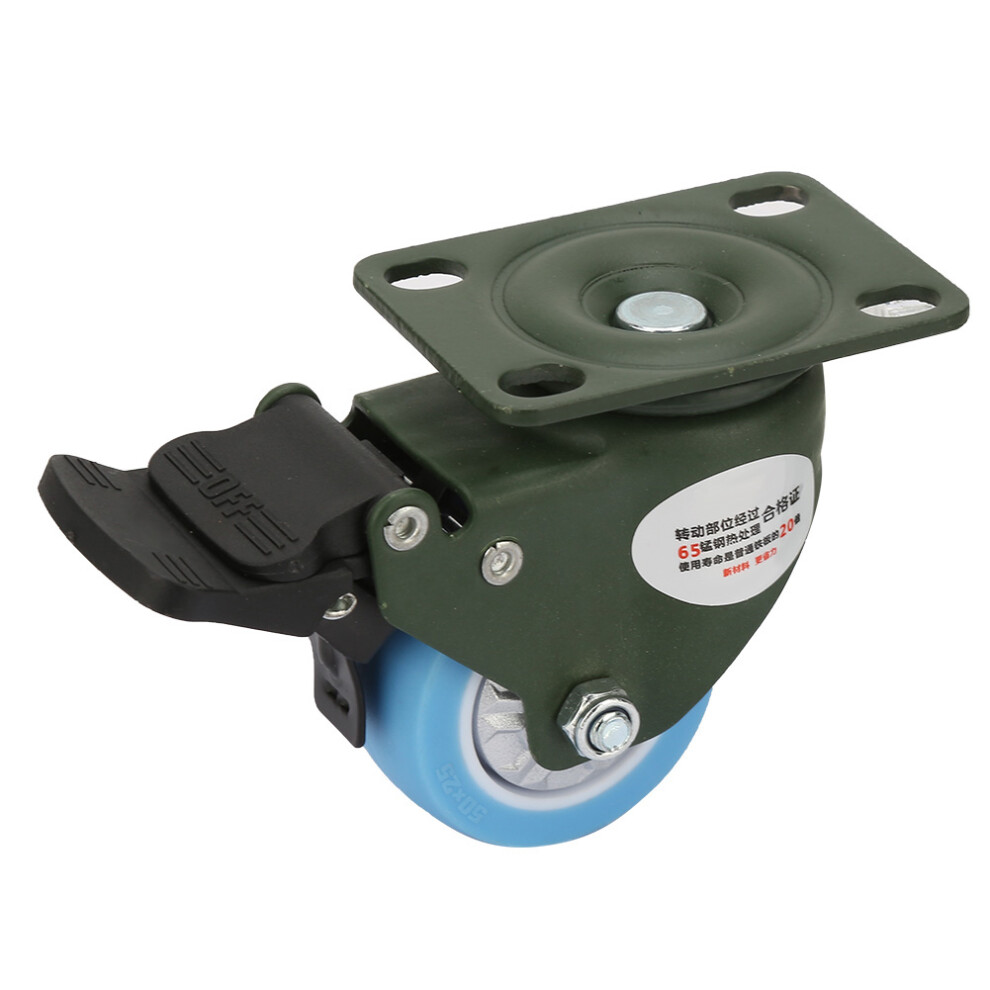 No Noise Wheels Swivel Caster Wheels Heavy Duty Plate Casters Locking Casters Safety Brake Strong Bearing Smooth Mobility Double Precision Ball 9014198407948