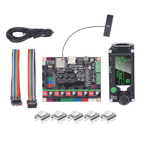 3D Printer Motherboard Kit with LCD & A4988 Drivers, DC12-24V 2