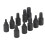 10-Piece Broken Screw Extractor Set 1/8-13/32in 6