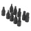 10-Piece Broken Screw Extractor Set 1/8-13/32in 12