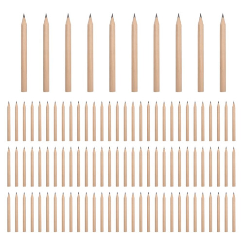 100Pcs 3.5Inch Wood Pencil, Beginner Writing Pencil,Students Sketch Pencil Stationery,Hexangular B
