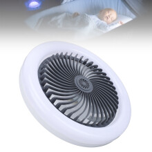 Schwarner Deckenventilator mit Licht, Fernbedienung, 3 Windgeschwindigkeiten, 3-farbig dimmbare LED