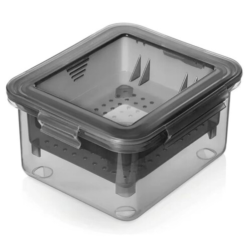 Efficient Tofu Press with 3-Layer Draining System - Built-in Drainage, Dishwasher Safe, Ideal for Kitchen Cooking 1