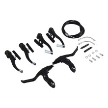 Complete Mtb Bicycle Mountain Bike Set,V Brake + Outer Cables + Lever + Front&Rear Brake Cable Bike Brake Accessories