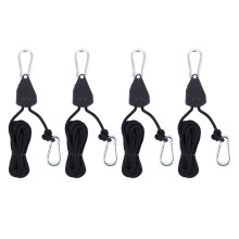 4Pcs Heavy Duty Adjustable Grow Light Ratchet Rope Hanger Yoyo for Grow Light Fixtures Gardening