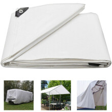 1Stk Weiße Outdoor Plane Pe Sonnenschutz Für Fahrzeug