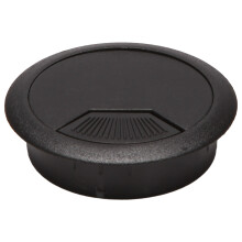 2 St 50 Mm Diameter Skrivbordskabel Sladd KabelgenomföRingar HåLskydd Svart