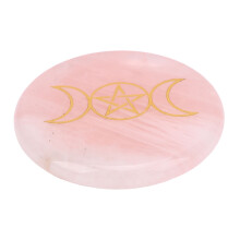 Polierter Kristallstein Typ 2 Pinker Meditationsedelstein