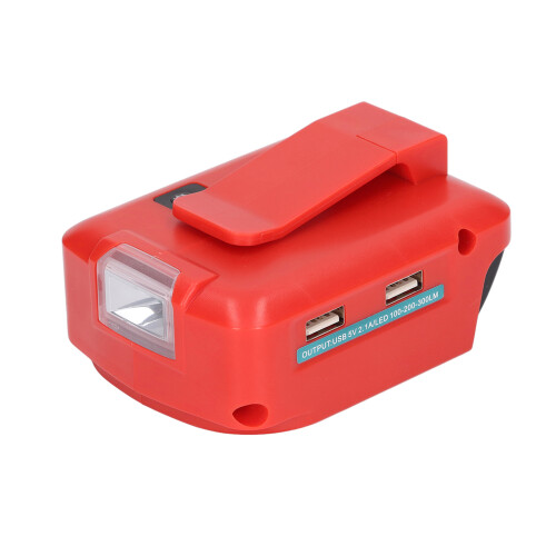 Φως εργασίας LED Προσαρμογέας φορτιστή USB Μετατροπέας γρήγορης φόρτισης με δύο