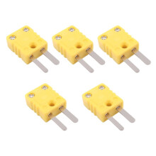 Type K Thermocouple Connector Male Plug Adapter High Temperature 120 (248) for Thermocouple Sensor Probes