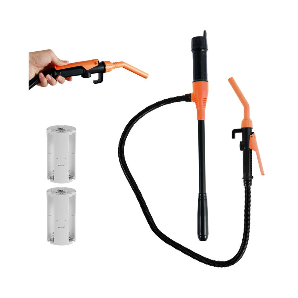 Liquid Transfer Pump Transfer Pump With Flow Control Nozzle 2.4 Gallons Portable Efficient Fuel Transfer Pump Orange 4713609652391