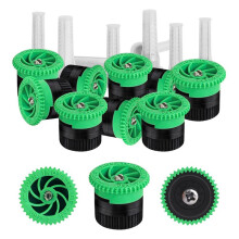 10 Pieces Variable Arc Nozzle, - Sprinkler Heads Replacement for Garden Lawn Irrigation (12AN) Green