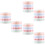6Stk Washi Tape Coil Planer Haftnotizen Journal Sticker 6