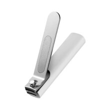 Spritzschutz-Fingernagelknipser Aus Edelstahl, Prägnant, Wartungsfreundlich, Tragbar, Pediküre-Trimmer, Fingernagelfeile mit Schale