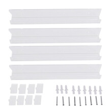 4Pcs Acrylic Clear Floating Bookshelf,Invisible Wall Mounted Bookshelf,Modern Picture Display Toy Organizer Record Rack
